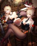  alcohol animal_ears aoa_(group) artist_name ass bar bar_stool bare_arms bare_shoulders battle_bunny_riven belt blonde_hair bob_cut bottle breasts brown_eyes brown_legwear bunny_ears bunny_girl bunnysuit carrot cat_ears cat_girl cat_tail checkered checkered_floor citemer cleavage cocktail cocktail_glass cognac collar corset cottontail_teemo counter crossed_legs cup detached_collar drink drinking_glass feet_up fnc_entertainment gloves hennessy high_heels highres indoors jack_daniel's kittysuit large_breasts league_of_legends leotard long_legs looking_at_viewer lying makeup mascara medium_breasts multiple_girls necktie on_counter on_stomach pantyhose park_choa parted_lips paw_gloves paws picture_(object) real_life red_footwear riven_(league_of_legends) shoes short_hair short_necktie shot_glass single_glove sitting smile stool strapless strapless_leotard sword tail teemo tile_floor tiles tray very_short_hair weapon whiskey wine_glass wrist_cuffs 