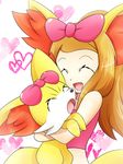  bow cosplay crop_top fennekin fennekin_(cosplay) midriff nintendo pokemon pokemon_(anime) pokemon_(game) pokemon_xy serena_(pokemon) 