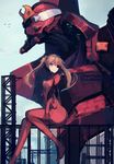  ass bangs bird blue_eyes bodysuit bracer breasts brown_hair cable closed_mouth crane day eva_02 evangelion:_3.0_you_can_(not)_redo eyepatch flying from_side full_body gloves hair_between_eyes hand_on_own_thigh highres legs light_smile long_hair long_legs looking_at_viewer looking_to_the_side mecha neon_genesis_evangelion on_railing one_eye_covered outdoors parted_bangs pilot_suit plugsuit power_lines railing rean_(r_ean) rebuild_of_evangelion red_bodysuit scaffolding shikinami_asuka_langley shiny shiny_hair sitting sketch sky small_breasts smile solo souryuu_asuka_langley tape telephone_pole thighs turtleneck two_side_up 