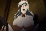  animated animated_gif bounce bouncing_breasts breasts breasts_outside bunny_girl censored character_request cleavage demonion female gray_hair green_eyes grey_hair huge_breasts moaning nipples thighhighs vanessa_cromwell 