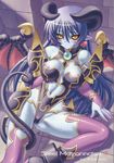  astaroth_(shinrabanshou) blue_hair blue_skin demon_girl higuchi_isami shinrabanshou 