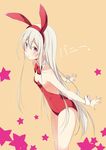  1girl animal_ears bunny_ears mirai_(macharge) white_hair 