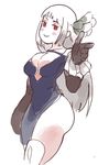  bravely_default:_flying_fairy bravely_default_(series) bravely_second:_end_layer breasts cleavage elbow_gloves gloves inkerton-kun large_breasts long_hair looking_at_viewer magnolia_arch raised_eyebrow red_eyes silver_hair simple_background smile solo thick_thighs thighs white_background 