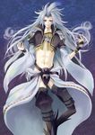  bad_id bad_pixiv_id final_fantasy final_fantasy_ix kainesato kuja long_hair male_focus silver_eyes silver_hair solo thighhighs 