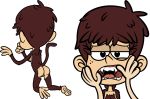  alpha_channel breasts brown_fur brown_hair fangs female fur hair invalid_tag luna_loud mammal monkey primate pussy simple_background the_loud_house transparent_background unknown_artist 