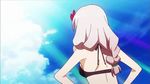  animated animated_gif bikini bouncing_breasts breasts inou-battle_wa_nichijou-kei_no_naka_de kushikawa_hatoko large_breasts pink_hair swimsuit 