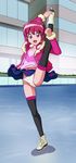  aino_megumi bad_id bad_pixiv_id cameltoe figure_skating happinesscharge_precure! highres ice_skates leg_lift long_hair mont_blanc_(heartcatch_ayaya) open_mouth panties pink_eyes pink_hair ponytail precure skates skating skirt smile solo thighhighs underwear 