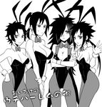  4girls black_hair bunnysuit genderswap multiple_girls naruto uchiha_itachi uchiha_izuna uchiha_shisui 