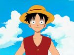 animated animated_gif male_focus monkey_d_luffy one_piece 