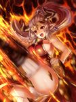  :d aliza_(granblue_fantasy) ass bare_shoulders blush breasts china_dress chinese_clothes clenched_hand draph dress earrings edobox fire floating_hair forehead_protector from_below granblue_fantasy hair_pulled_back high_ponytail horns impossible_clothes impossible_dress jewelry kicking large_breasts long_hair motion_blur naked_tabard no_bra open_mouth panties pantyshot pointy_ears ponytail red_dress red_eyes side_slit sideboob silver_hair smile solo tabard thighhighs underwear very_long_hair white_legwear white_panties 