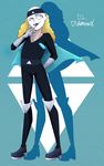  blonde_hair d.l._diamond lipstick makeup skullet superjail 