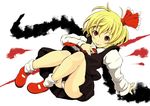  bad_id bad_pixiv_id blonde_hair hair_ribbon red_eyes ribbon rumia short_hair solo touhou tsuttsu 