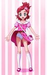  go!_princess_precure green_eyes haruno_haruka panties pink_hair precure pretty_cure smile underwear 