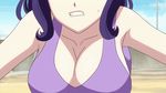  animated animated_gif breast_press breasts large_breasts lowres purple_hair seikon_no_qwaser yamanobe_tomo 