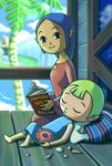  aryll blonde_hair eyes_closed lowres nintendo sleeping sue-belle the_legend_of_zelda the_legend_of_zelda:_the_wind_waker wind_waker 