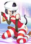  :d alternate_costume animal_ears animal_hat arm_support arm_warmers bad_id bad_pixiv_id bed bell between_legs black_gloves black_hair black_panties blush boots breasts brown_eyes brown_footwear buckle buttons capelet cleavage cleavage_cutout curtains dress elbow_gloves fake_animal_ears fake_tail from_side fur_trim gloves gradient half-closed_eyes hand_between_legs hand_up handbell hat holding indoors jingle_bell kemonomimi_mode kobayakawa_rinko lace lace-trimmed_panties lens_flare looking_at_viewer love_plus makokujira microdress naughty_face on_bed open_mouth panties panty_peek red_dress red_legwear santa_costume shiny shiny_clothes short_hair side-tie_panties sitting small_breasts smile solo striped striped_legwear tail thighhighs thighs tongue tongue_out turtleneck underwear wariza white_hat white_legwear wrist_straps 