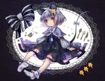  animal_ears bow capelet cup downscaled dress fork grey_hair hair_ornament jewelry knife long_sleeves md5_mismatch mouse_ears mouse_tail nazrin necklace red_eyes resized ribbon sanso short_hair sitting socks solo spoon tail tail_ribbon touhou white_legwear 