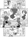 2boys 3girls citron_(pokemon) comic dedenne eureka_(pokemon) gouguru monochrome multiple_boys multiple_girls pokemon saki_(pokemon) satoshi_(pokemon) serena_(pokemon) translated 