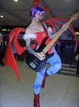  capcom cosplay darkstalkers elu_lux guitar instrument lilith_aensland lilith_aensland_(cosplay) photo vampire_(game) 