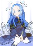  blue_eyes blue_hair kunagisa_tomo long_hair mizuki_makoto no_nose pantyhose solo very_long_hair zaregoto_series 