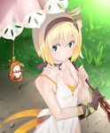  black_choker blonde_hair blue_eyes breasts choker edna_(tales) looking_at_viewer md5_mismatch nipple_slip nipples normin_(tales) serakoutarou small_breasts solo tales_of_(series) tales_of_zestiria 