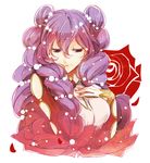  armut_aisha braid flower gime long_hair multiple_braids purple_eyes purple_hair rose shoukoku_no_altair 
