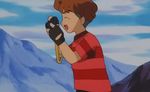  1boy 1girl 90s animated animated_gif camera musashi_(pokemon) pokemon pokemon_(anime) team_rocket toru_(pokemon) 