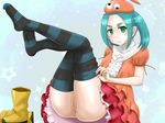  anus bottomless censored feet kazukun kneehighs kneesocks monogatari_(series) nisemonogatari ononoki_yotsugi pussy shoes_removed tsukimonogatari 