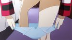  1girl animated animated_gif charlotte_dunois dressing gluteal_fold infinite_stratos legs panties underwear 