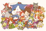  &gt;_&lt; amano_keita annotated armor blue_cape blush blush_stickers brown_eyes brown_hair buchinyan budounyan bushinyan candy_bar cape cat chocoboo closed_eyes darknyan dekanyan dianyan everyone fangs food fruit fuyunyan gabunyan ghost grapes grin haramaki hat helmet hokori_(kingcat) ichigonyan jibakoma jibanyan kiwifruit kiwinyan maskednyaan master_nyaada mikannyan multiple_tails notched_ear one_eye_closed open_mouth pleated_skirt pointy_ears pompadour purple_lips red_cape red_j robonyan robot sailor_hat sailornyan samurai school_uniform serafuku short_hair skirt smile strawberry sunglasses tablet_pc tail togenyan two_tails vampire warunyan watch whisper_(youkai_watch) white_background youkai youkai_pad youkai_watch youkai_watch_(object) youkai_watch_2 