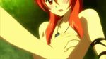  animated animated_gif breast_grab breasts cleavage dakara_boku_wa_h_ga_dekinai female grabbing long_hair lowres red_eyes red_hair 