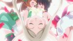  3girls animated animated_gif flower licking lowres multiple_girls sexually_suggestive silver_link tsubaki_kureha yuri yuri_kuma_arashi yurigasaki_lulu yurishiro_ginko 