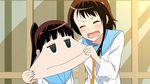  2girls animated animated_gif miyamoto_ruri multiple_girls nisekoi onodera_kosaki 