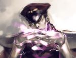  black_hair capcom hat hideaki m_bison male male_focus street_fighter vega white_eyes 