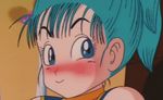  &lt;3 80s animated animated_gif blue_eyes blue_hair blush bulma dragon_ball heart looking_at_viewer lowres ponytail winking 