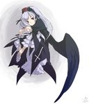  bad_id bad_pixiv_id doll_joints gothic_lolita hairband hanabi_(artist) lolita_fashion red_eyes rozen_maiden silver_hair solo suigintou wings 
