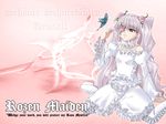  1024x768 bare_shoulders kirakishou kneeling pink rozen_maiden wallpaper 