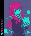  blush_stickers coat fate/extra fate_(series) kishinami_hakuno_(female) limited_palette mgk968 mittens scarf solo 
