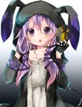  animal_ears animal_hood bunny_ears bunny_hood fingerless_gloves gloves highres hood hoodie long_hair purple_eyes purple_hair solo tosura-ayato twintails vocaloid voiceroid yuzuki_yukari yuzuki_yukari_(lin) yuzuki_yukari_(vocaloid4) 