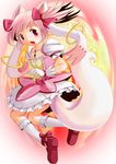  edmol gloves kaname_madoka kyubey mahou_shoujo_madoka_magica pink_eyes pink_hair transformation 