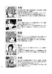  5girls :d ;d backpack bag close-up closed_eyes comic greyscale highres houshou_(kantai_collection) kantai_collection kitakami_(kantai_collection) looking_at_viewer monochrome multiple_girls one_eye_closed ooi_(kantai_collection) open_mouth profile simple_background smile teeth text_focus translation_request tsurukame upper_body white_background yamato_(kantai_collection) yawning yukikaze_(kantai_collection) 