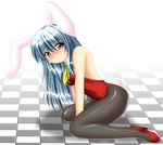  animal_ears bunny_ears bunnysuit kagura_chitose kamishirasawa_keine long_hair pantyhose solo touhou 