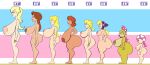 absurd_res anthro big_breasts big_butt blonde_hair blue_eyes bottom_heavy breasts brown_hair bubble_butt bust_chart butt chart dark_nipples female female/female group hair height_chart hi_res huge_breasts huge_butt koopa koopaling lipstick makeup mario_bros nintendo nipples nude nude_female orange_hair pauline peachette princess_daisy princess_peach rosalina_(mario) rougethedaisy sagging_breasts scalie short_stack side_boob side_view size_difference solo solo_focus super_mario_galaxy tall_female tall_girl taller_female thick_thighs toadette top_heavy wapeach wendy_o._koopa wide_hips