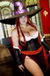  1girl asian breasts chouzuki_maryou cosplay dragon&#039;s_crown dragon's_crown hat hips large_breasts photo plump red_hair solo sorceress sorceress_(dragon&#039;s_crown) sorceress_(dragon&#039;s_crown)_(cosplay) sorceress_(dragon's_crown) sorceress_(dragon's_crown)_(cosplay) staff stained_glass thick_thighs thighs wide_hips witch_hat 