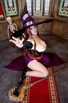  1girl asian breasts chouzuki_maryou cosplay dragon&#039;s_crown dragon's_crown hat hips large_breasts photo plump red_hair solo sorceress sorceress_(dragon&#039;s_crown) sorceress_(dragon&#039;s_crown)_(cosplay) sorceress_(dragon's_crown) sorceress_(dragon's_crown)_(cosplay) staff thick_thighs thighs wide_hips witch_hat 