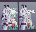 anthro arino asriel_dreemurr_(god_form) balls bovid caprine clothing deltarune dialogue digital_media_(artwork) duo english_text eyewear fellatio foreskin fur genitals girly glasses goat hi_res horn humanoid_genitalia humanoid_penis humiliation long_ears male male/male mammal micropenis oral oral_penetration partially_retracted_foreskin penetration penile penis penis_humiliation ralsei scarf sex simple_background small_penis small_penis_humiliation speech_bubble text undertale undertale_(series) white_body white_fur