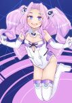  choujigen_game_neptune cosplay highres melty_q_melromarc nekokyun nepgear nepgear_(cosplay) neptune_(series) purple_sister purple_sister_(cosplay) solo tate_no_yuusha_no_nariagari thighs 
