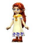  1girl 3d animated animated_gif blue_eyes boots bowser brown_hair lowres malon ocarina_of_time pointy_ears smile super_mario_bros. the_legend_of_zelda the_legend_of_zelda:_ocarina_of_time 