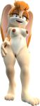 absurd_res anthro blender_(software) blender_cycles breasts brown_eyes dargotdruid female fur genitals hi_res lagomorph leporid mammal nipples paws pussy rabbit sega solo sonic_the_hedgehog_(series) standing tan_body tan_fur vanilla_the_rabbit