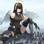  ai-generated angel_wings city giant giantess m4a1_(girls&#039;_frontline) non-web_source wings 